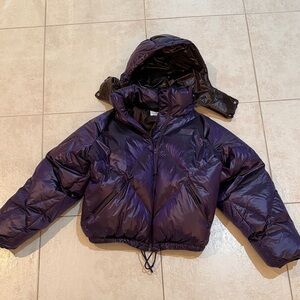 Women’s Purple Puffer Jacket
